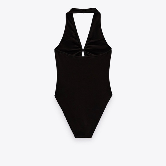 Ruched Slit Bodysuit from ZARA - Picture 1 of 5